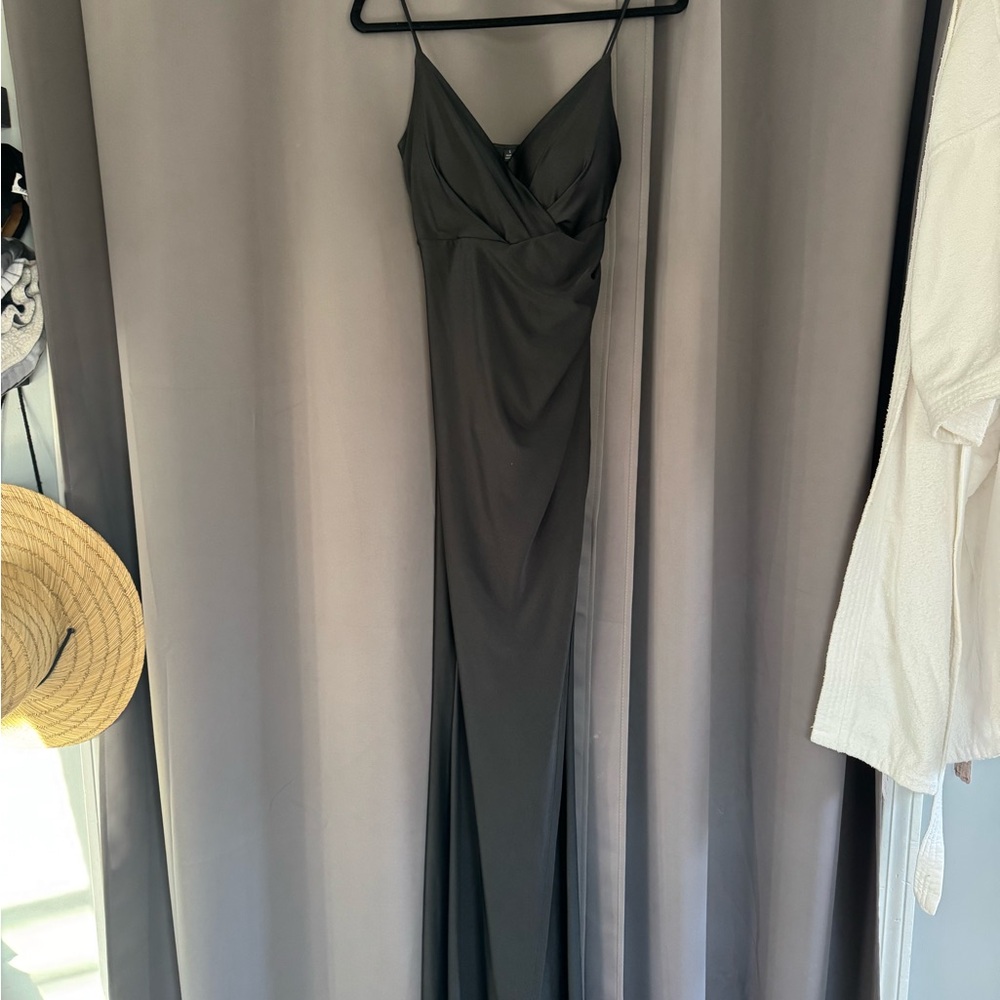 Sasha Formal High Slit Wrap Dress